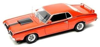Welly 1/18 Mercury Cougar Eliminator 1970 Orange